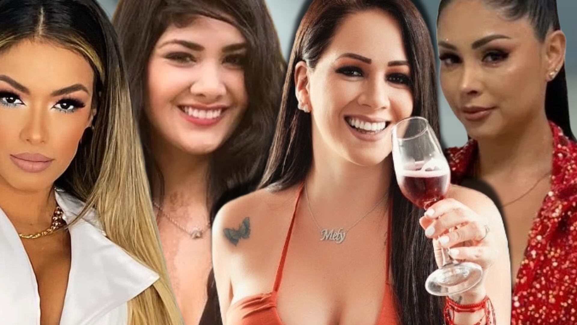 Melissa Klug, Chris Soifer y Pamela Franco fueron acusadas por Pamela López de ser la tercera en discordia en su relación. Composición Infobae Perú