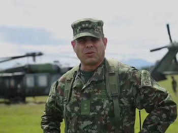 General Federico Mejía estaría involucrado en una conversación con un sujeto paramilitar durante combates con las disidencias en Cauca - crédito Colprensa