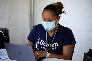 Dean Kimberly Drye-Dancy prepares for