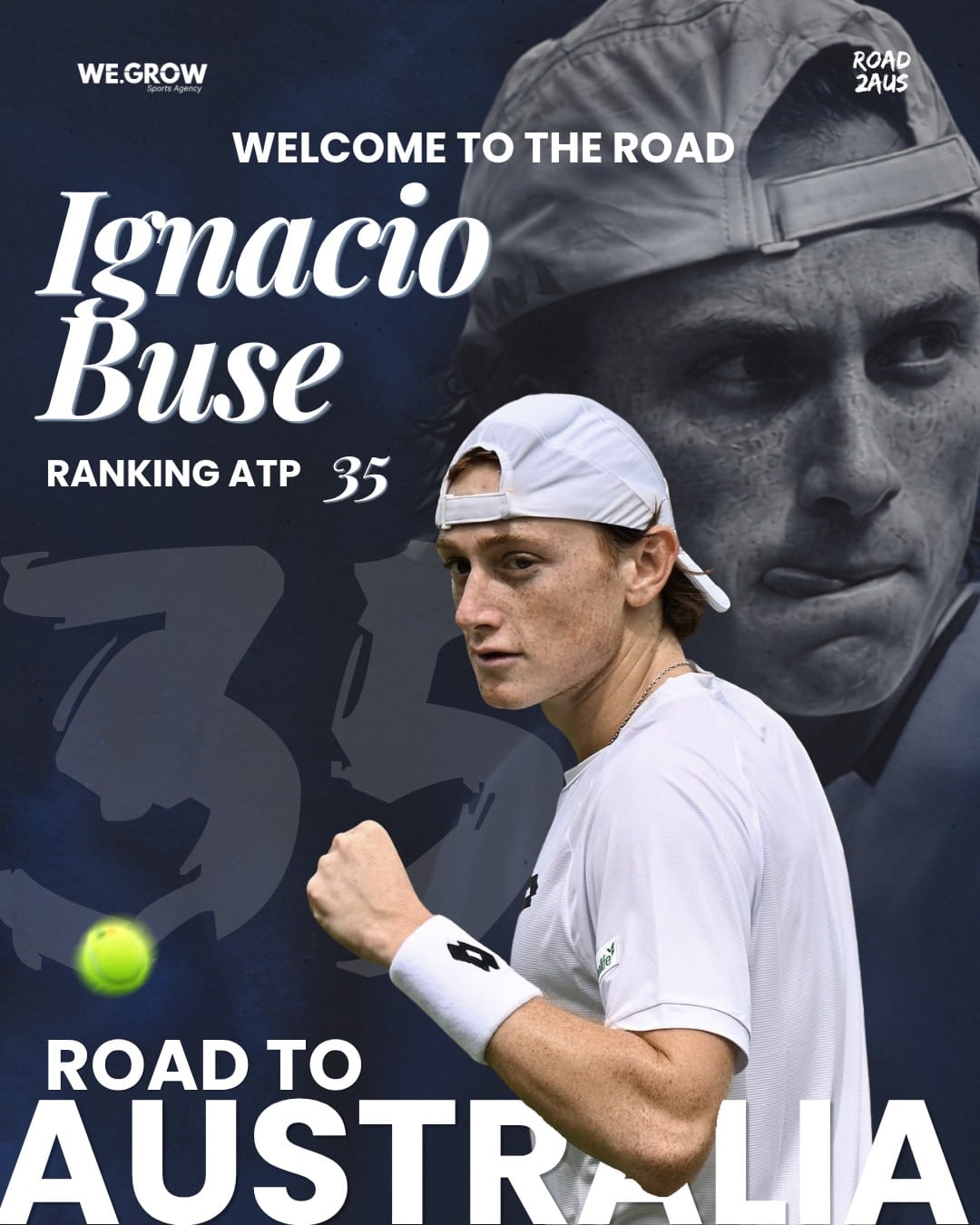 Ignacio Buse disputará el Road to Australia en Buenos Aires. Crédito: Instagram Road to Australia.