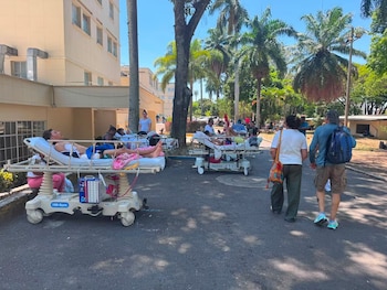 El Hospital Universitario del Valle fue declarado en alerta roja hospitalaria por la emergencia causada por el terremoto en Cali - crédito Gobernación del Valle del Cauca