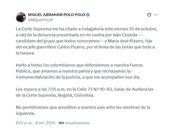 Miguel Polo Polo invitó a