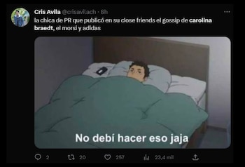 Reacción en redes. (Twitter)