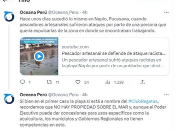 Oceana Perú aclara la controversia