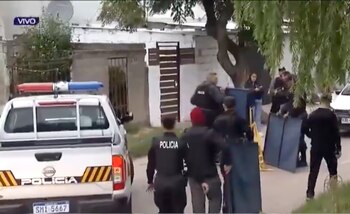 Un operativo policial tras un