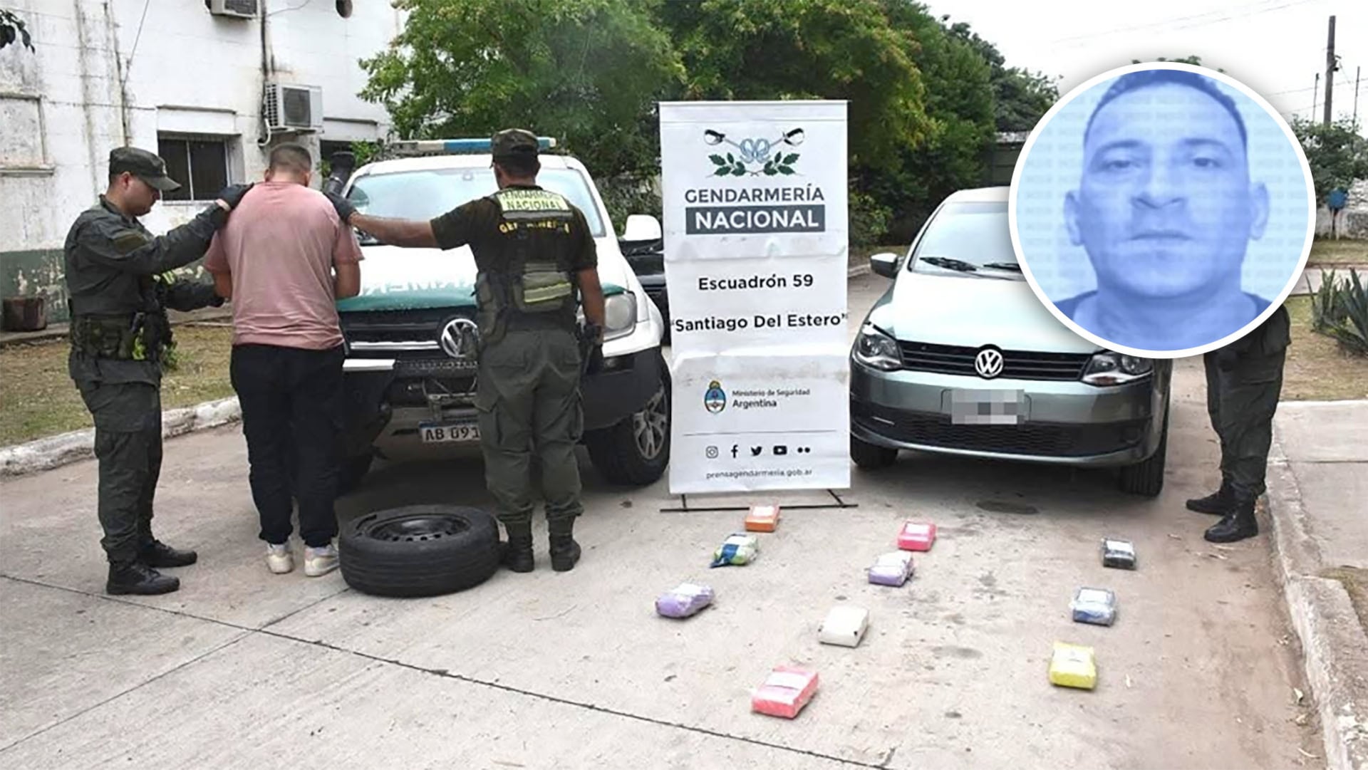 Efectivos de Gendarmería Nacional detuvieron a un hombre conocido como