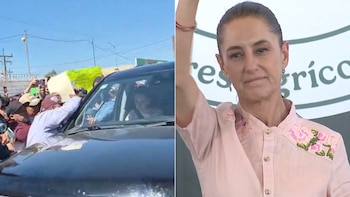 CNTE y colectivos de búsqueda increpan a Sheinbaum previo a evento en San Quintín, Baja California