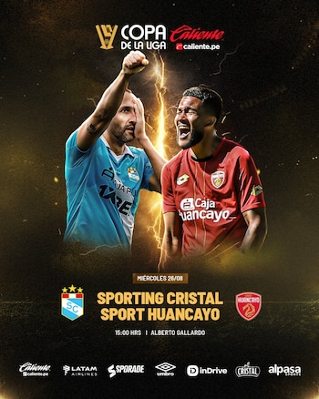 Sporting Cristal recibe a Sport Huancayo por cuartos de final de la Copa de la Liga 2026.