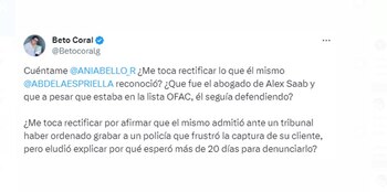 El activista Beto Coral interpela