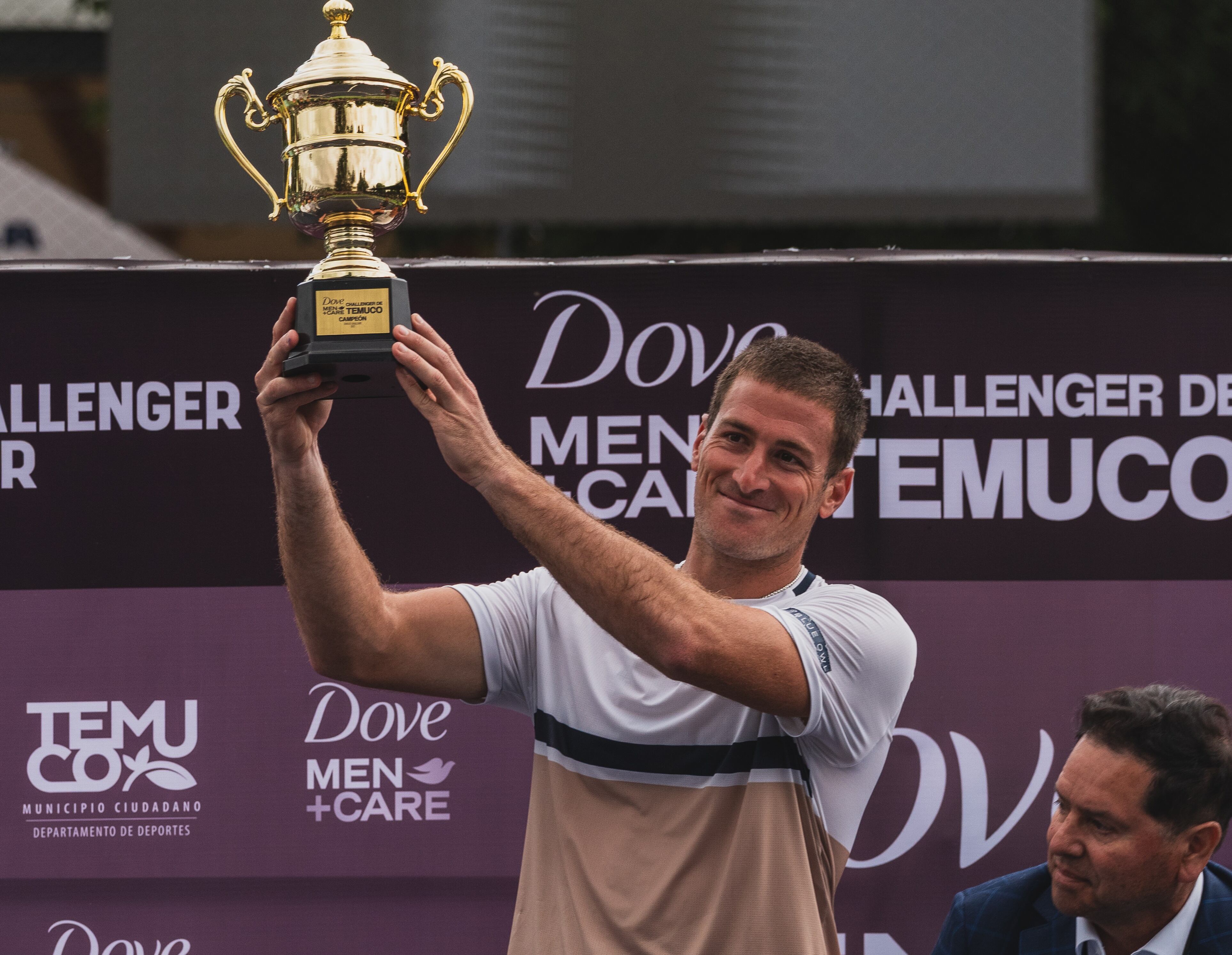 Tras la conquista en Chile, Federico Gómez escalará 66 lugares en el ranking ATP (Crédito: Challenger de Temuco)