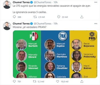 (Foto: Twitter de Chumel Torres)