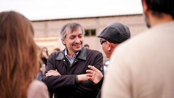 Maximo Kirchner y Sergio Uñac