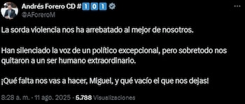 Mensaje de Andrés Forero por