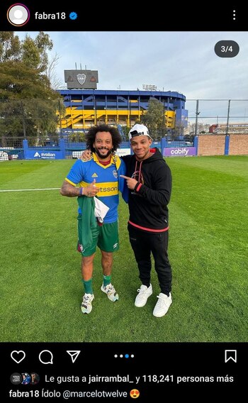 Ambos jugadores compartieron en Casa