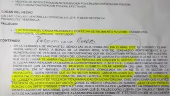 Documento policial en el que