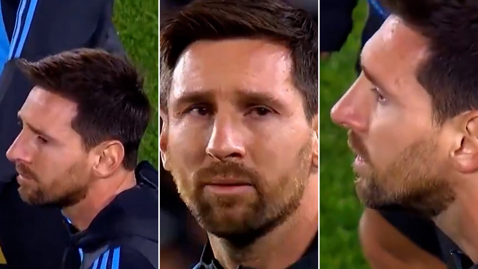 El momento en el que la emoción le ganó a Messi durante la goleada de Argentina ante Zambia en La Bombonera - Infobae