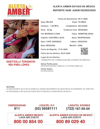 Alerta Amber para localizar a