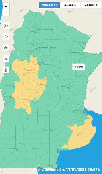 El SMN advierte por posibles