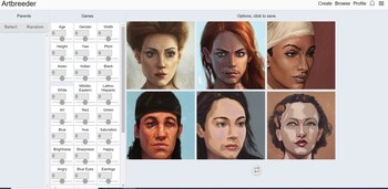 Artbreeder, un software basado en redes GAN
