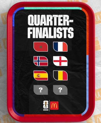 Los clasificados a cuartos de final del Mundial 2026 hasta ahora.