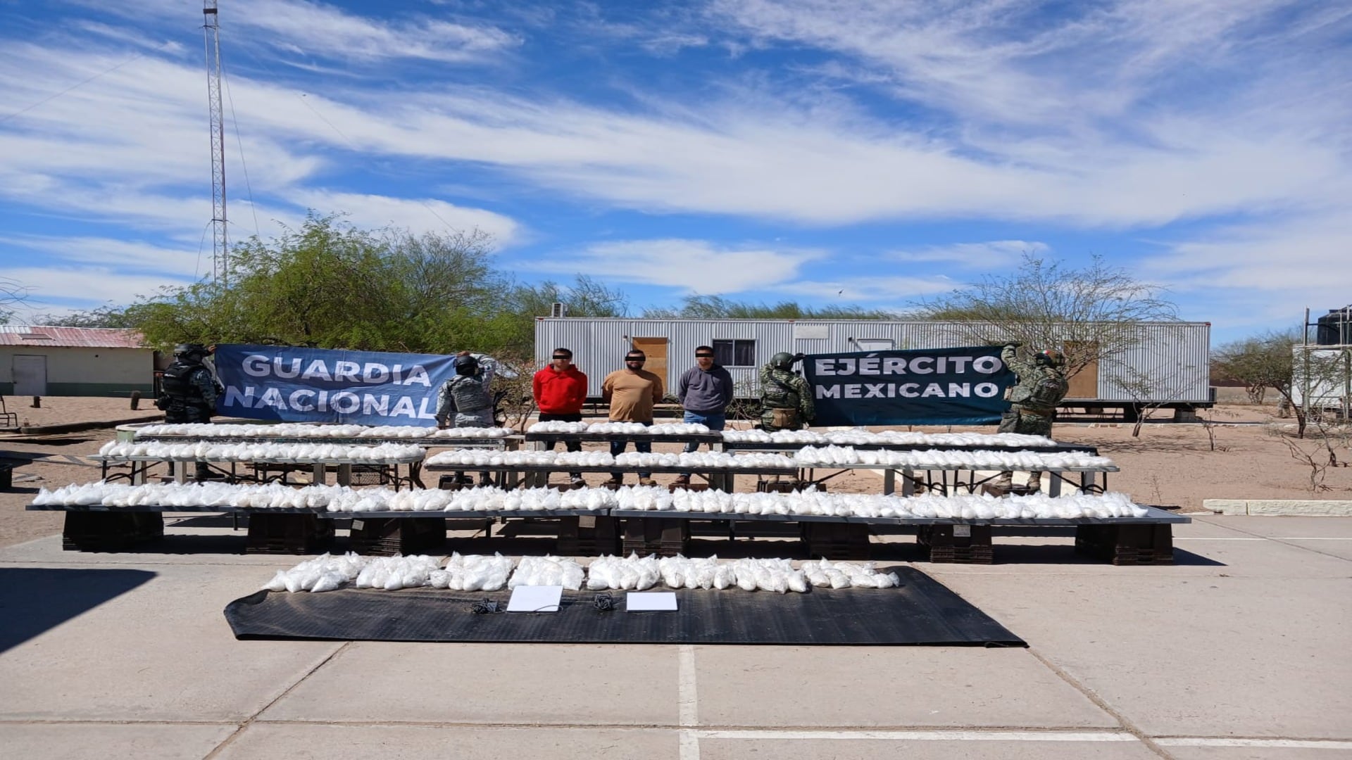 Fueron detenidos en San Luis Río Colorado (Guardia Nacional)