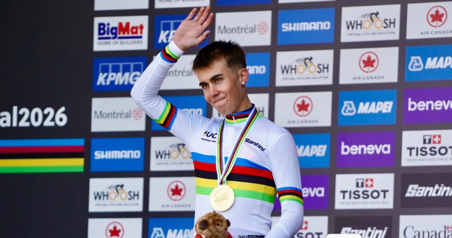 El ciclista español Benjamín Noval (imagen de la Real Federación Española de Ciclismo)