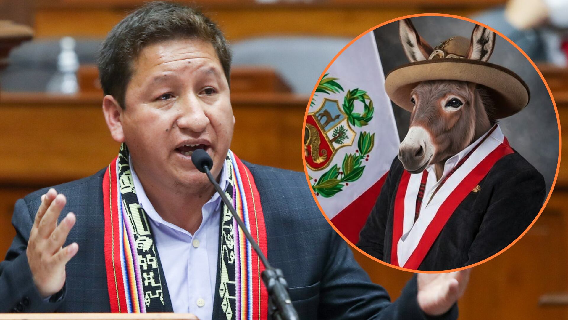 Guido Bellido dice que sería un zorro si fuera “therian” y recibe respuesta irónica de usuario en X. (Foto composición: Infobae Perú/Agencia Andina/X:@GuidoBellidoU)