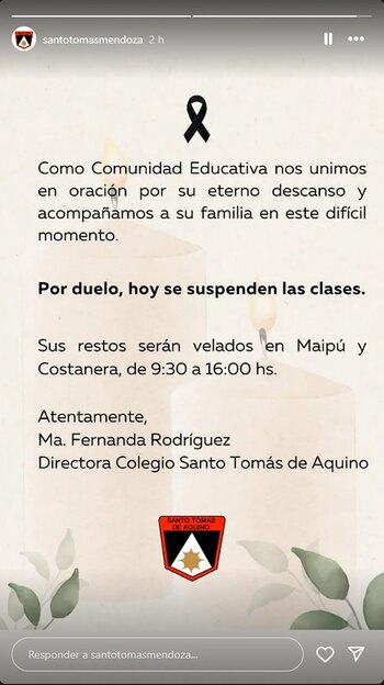 La escuela apuntó a un