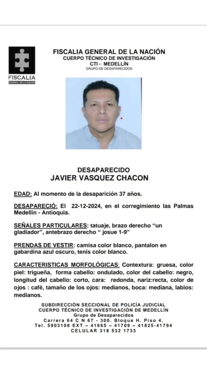 Javier Alejandro Vásquez Chacón, ciudadano ecuatoriano de 37 años, fue hallado sin vida en un hotel del centro de Medellín tras haber salido a una discoteca durante su visita a la ciudad - crédito redes sociales