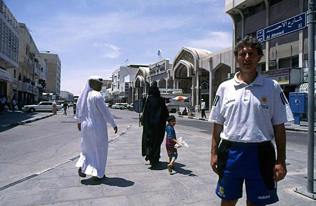 José Pekerman en Qatar, 1995 (Foto: El Gráfico)