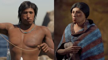 Yaku, el pescador encontrado en Chorrillos, y Wayaw, la tejedora de San Juan de Lurigancho. (Foto: Composición Infobae)