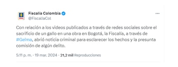 La Fiscalía dijo que abrió