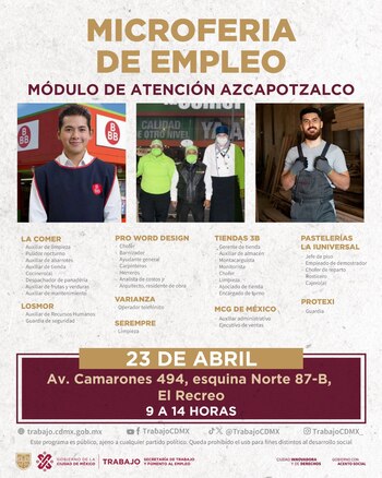 Vacantes disponibles en la Microferia