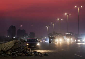 Una vista de una carretera