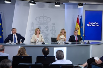 La ministra portavoz, Pilar Alegría,