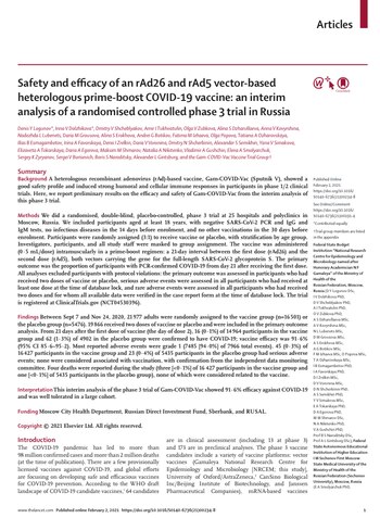 Vacuna rusa fase 3