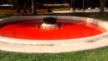 Así amaneció una de las