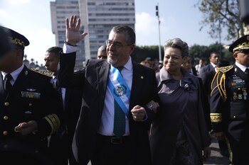 El presidente de Guatemala, Bernardo Arévalo de León (EFE/ David Toro)