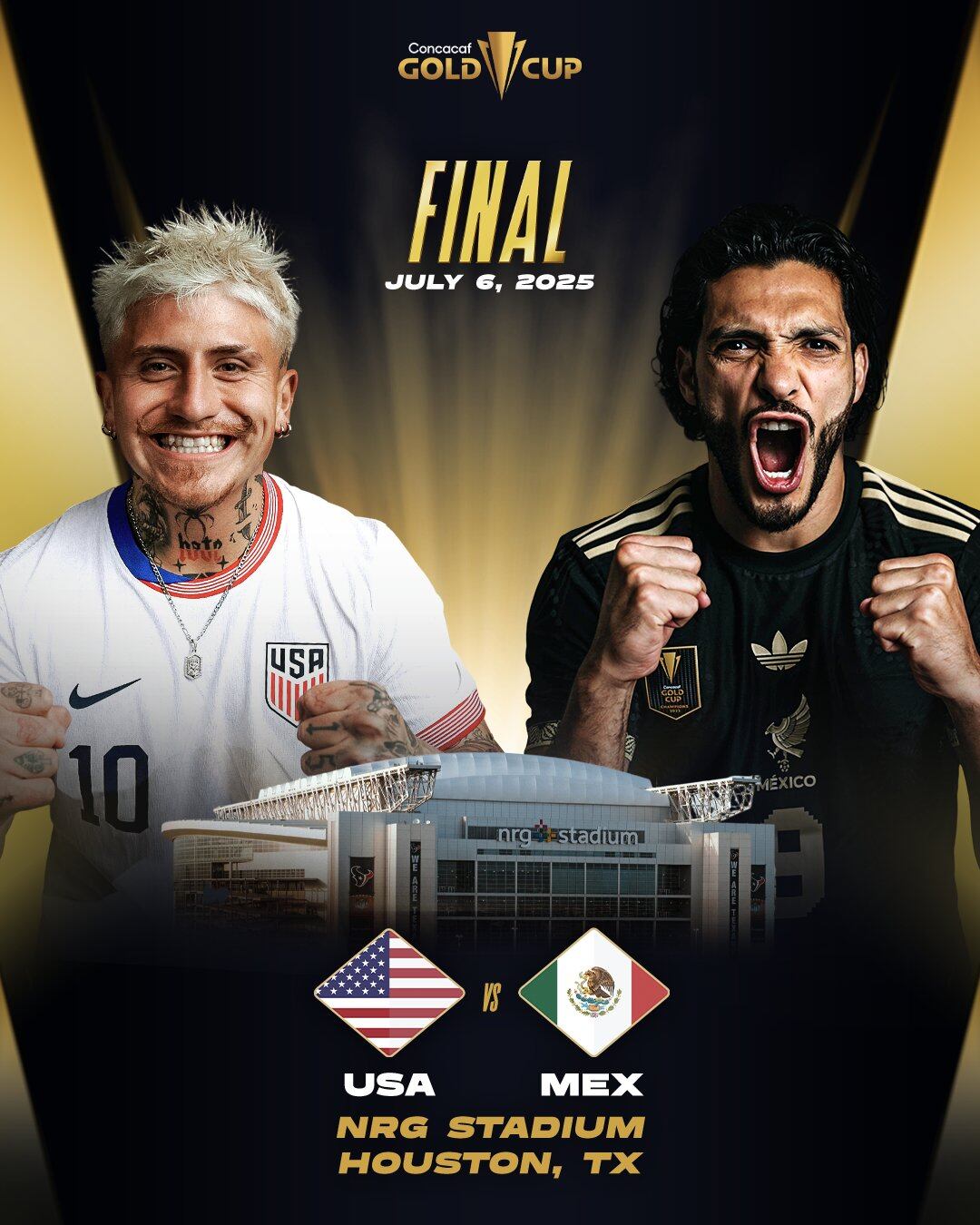 Estados Unidos y México se volverán a enfrentar en una final de Copa Oro. (X/Gold Cup)