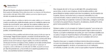 El presidente Gustavo Petro aseguró