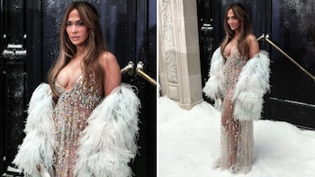 Jennifer López redefine el glamour clásico en la pasarela de París: su impactante look de alta costura