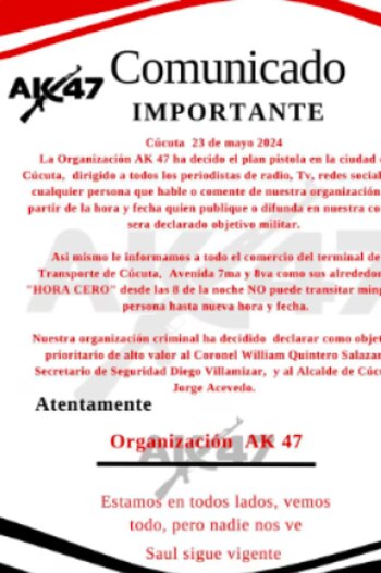 Periodistas en Cúcuta están siendo