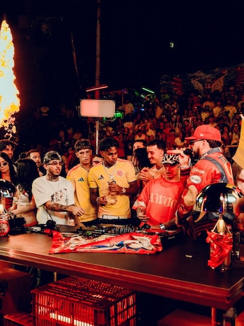 La comuna 13 fue una parada central de Lamine Yamal en Medellín durante la grabación de un DJ Set de Ryan Castro - crédito @lamineyamal/Instagram