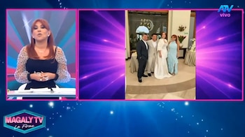 Renzo Costa ya no está soltero: se casó con Thalía Alva y Magaly revela cuándo será la boda religiosa. Captura: Magaly TV La Firme.