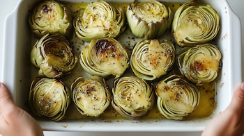 Receta de alcachofas al horno