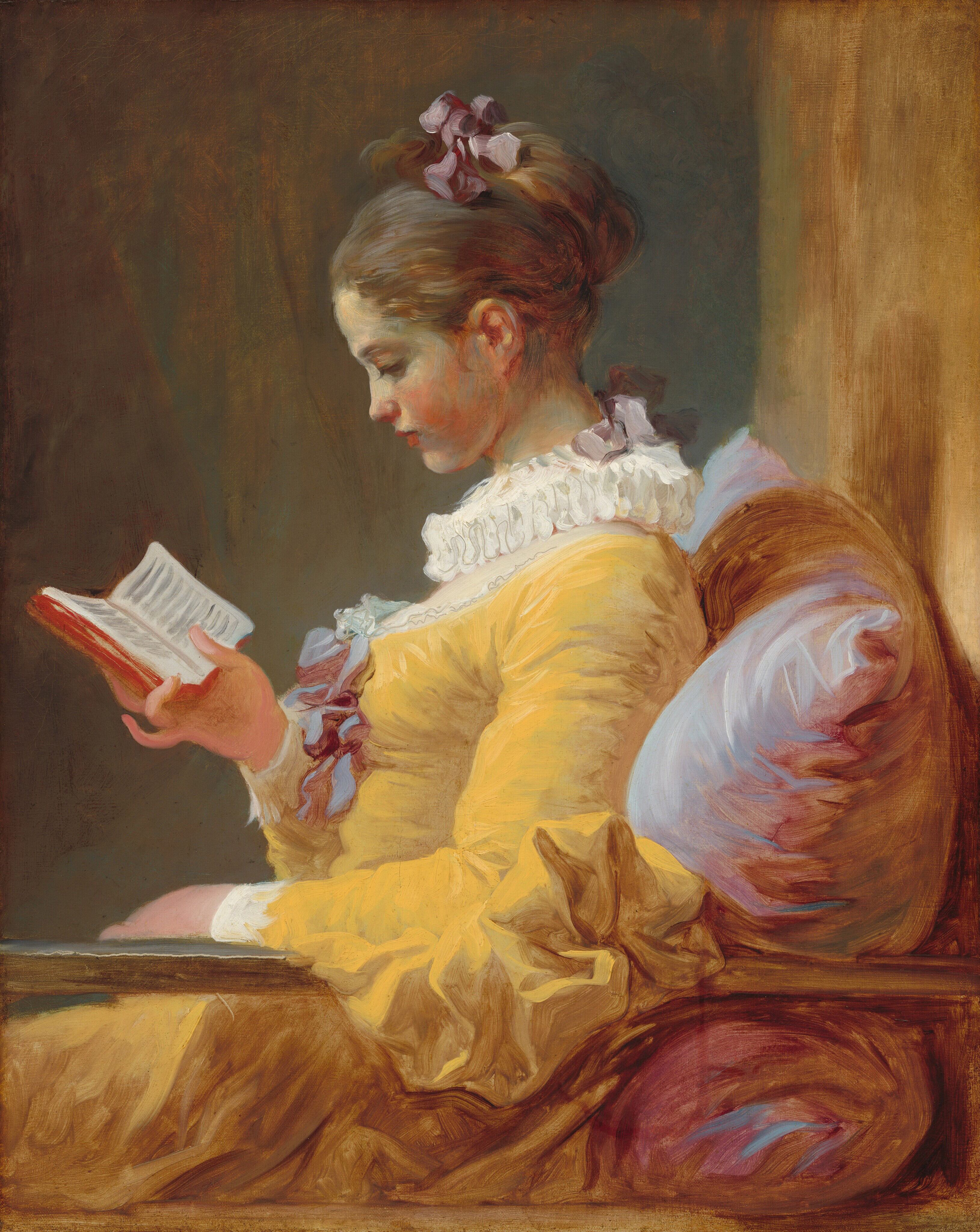 La National Gallery of Art de Washington D.C. conserva la emblemática pintura 'Young Girl Reading' de Jean-Honoré Fragonard