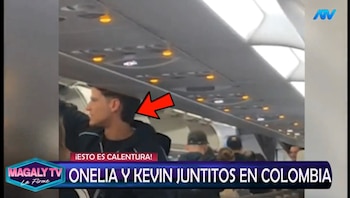 ¿Oficializaron? Onelia Molina y Kevin Díaz fueron captados juntos tras hospedarse en la misma suite de lujo. Captura: Magaly TV La Firme.