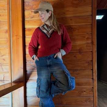 La estadía incluyó momentos de descanso en una cabaña con vista al lago en la Patagonia