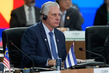 El dictador cubano Miguel Díaz-Canel
