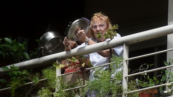 Una vecina se sumó desde